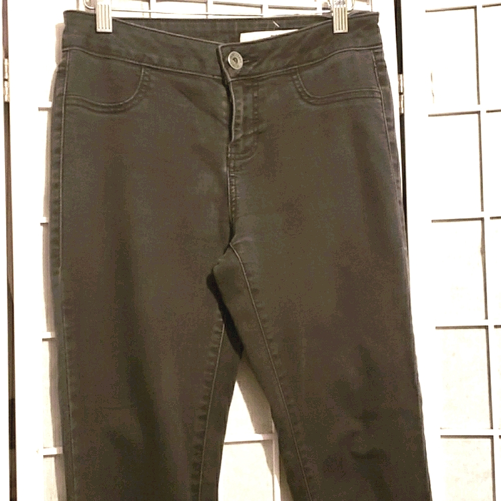 DKNY JEANS BLACK SKINNY SZ 4 MOCK POCKETS - Picture 1 of 8